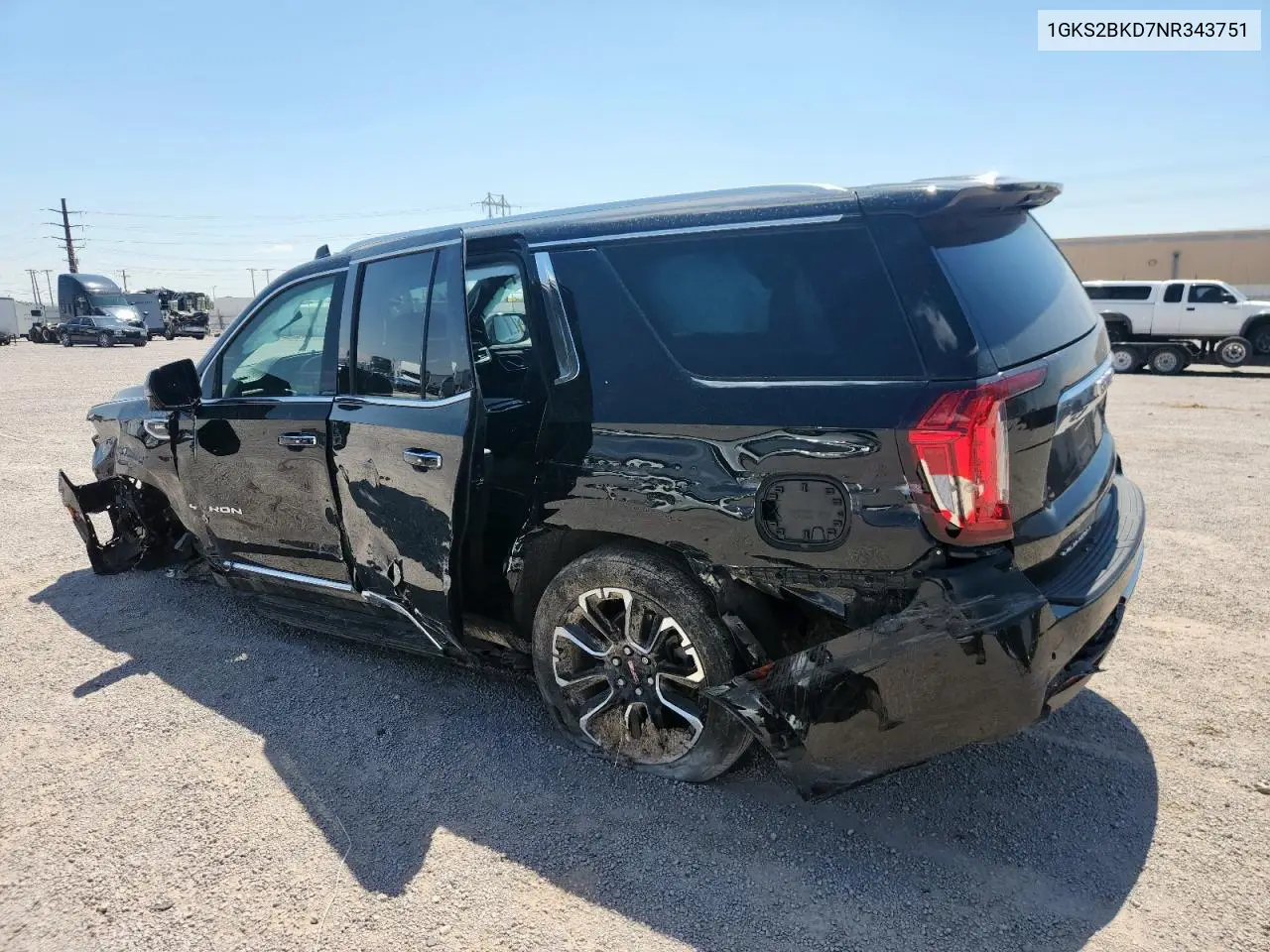 2022 GMC Yukon Slt VIN: 1GKS2BKD7NR343751 Lot: 63713645