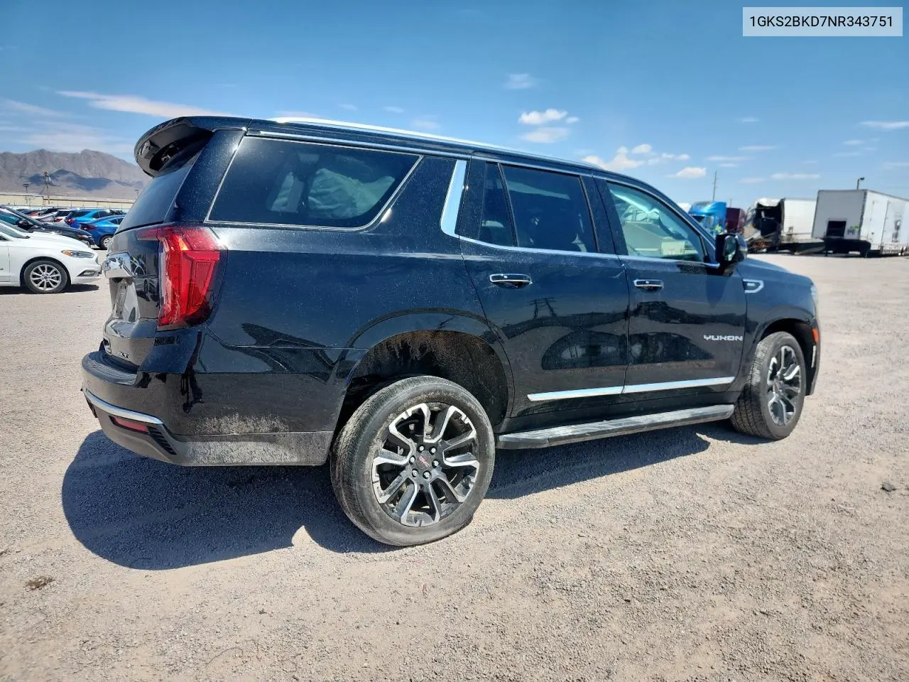 2022 GMC Yukon Slt VIN: 1GKS2BKD7NR343751 Lot: 63713645