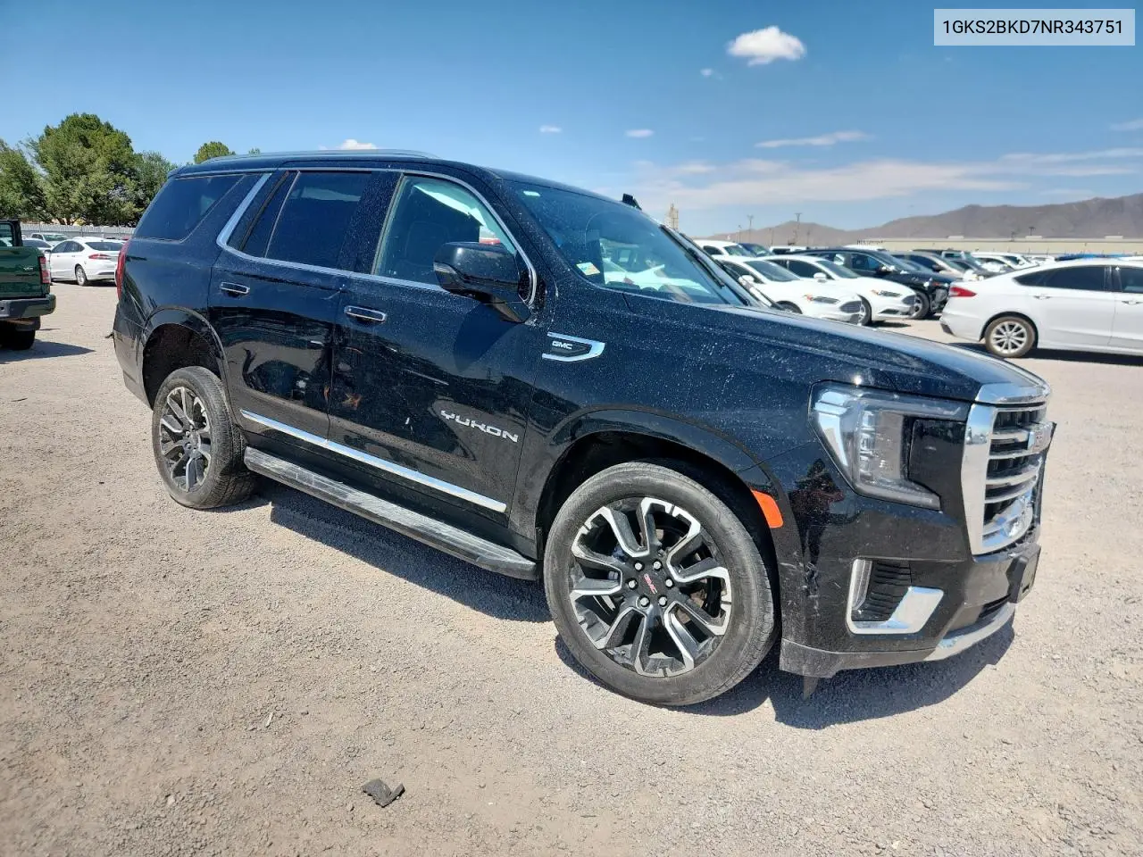 2022 GMC Yukon Slt VIN: 1GKS2BKD7NR343751 Lot: 63713645