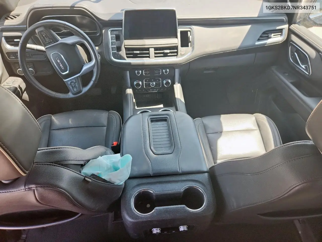 2022 GMC Yukon Slt VIN: 1GKS2BKD7NR343751 Lot: 63713645