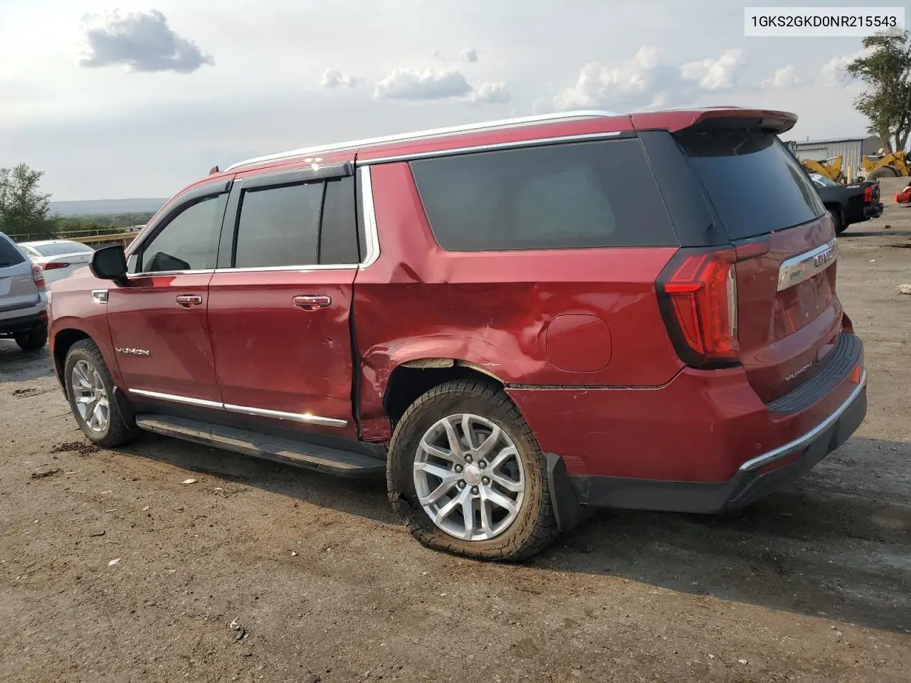 2022 GMC Yukon Xl K1500 Slt VIN: 1GKS2GKD0NR215543 Lot: 64479665