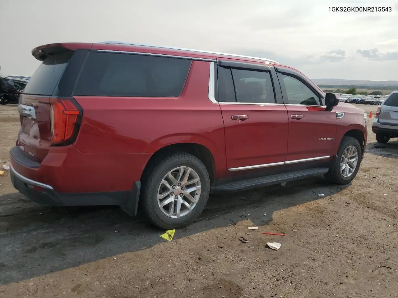 2022 GMC Yukon Xl K1500 Slt VIN: 1GKS2GKD0NR215543 Lot: 64479665