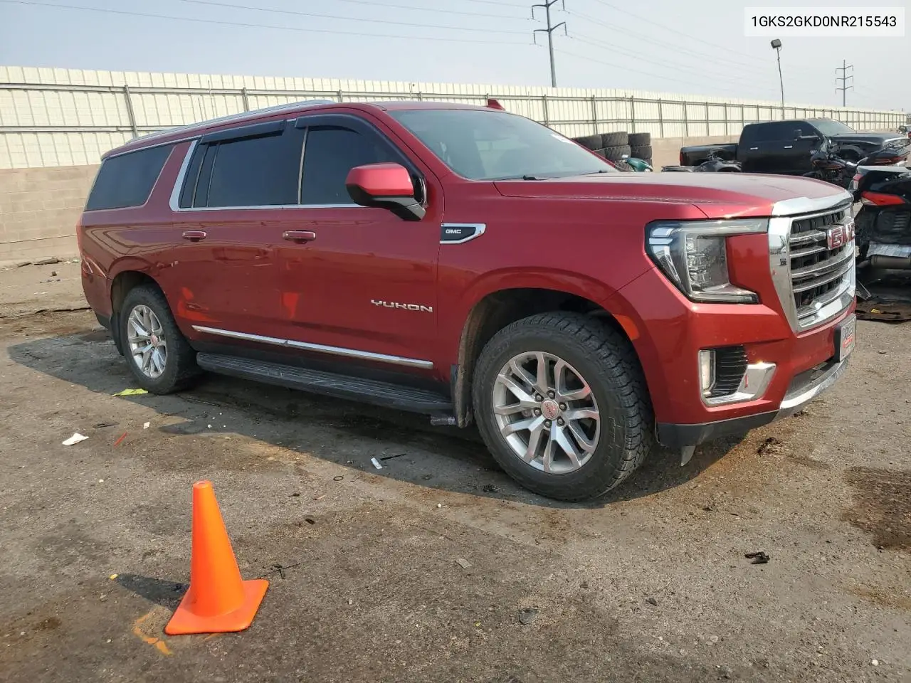 2022 GMC Yukon Xl K1500 Slt VIN: 1GKS2GKD0NR215543 Lot: 64479665