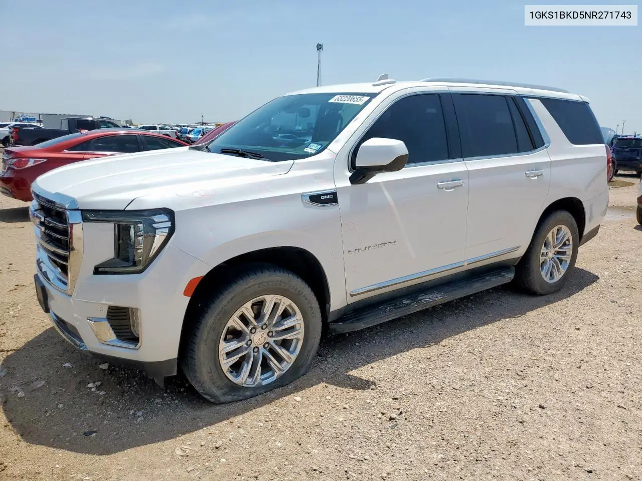 2022 GMC Yukon Slt VIN: 1GKS1BKD5NR271743 Lot: 65220655