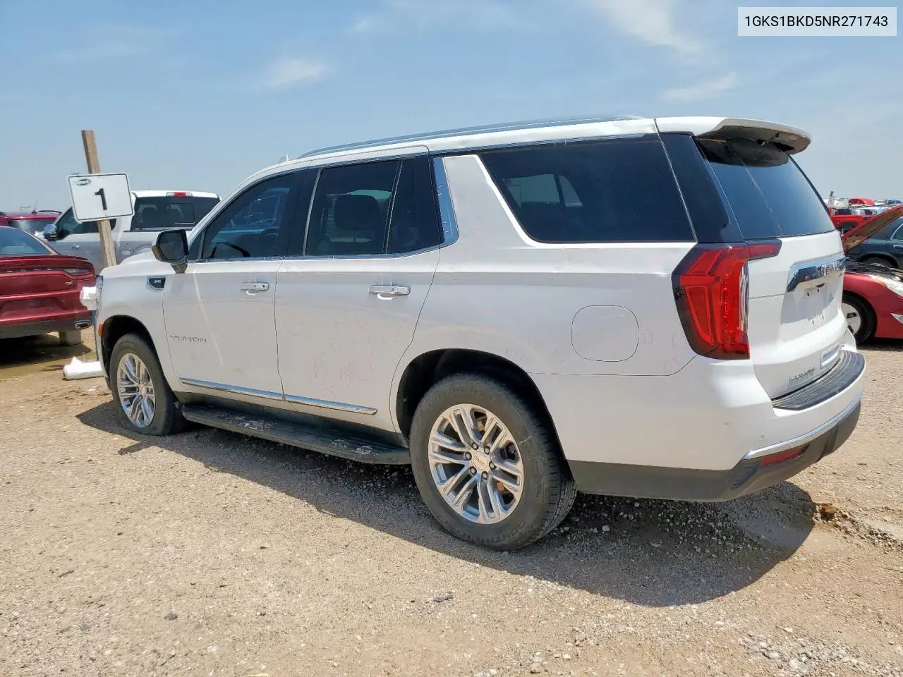 2022 GMC Yukon Slt VIN: 1GKS1BKD5NR271743 Lot: 65220655