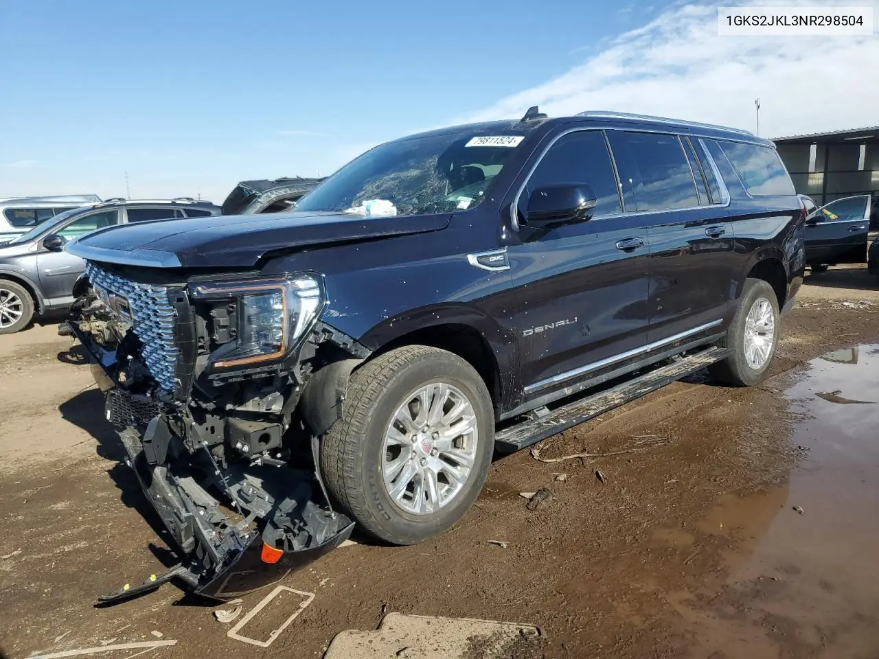 2022 GMC Yukon Xl Denali VIN: 1GKS2JKL3NR298504 Lot: 79811524