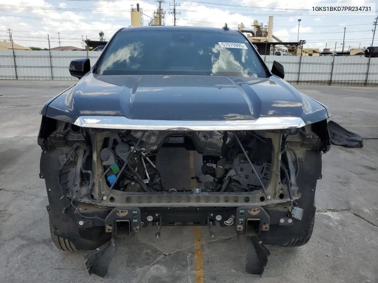 2023 GMC Yukon Slt VIN: 1GKS1BKD7PR234731 Lot: 57070995