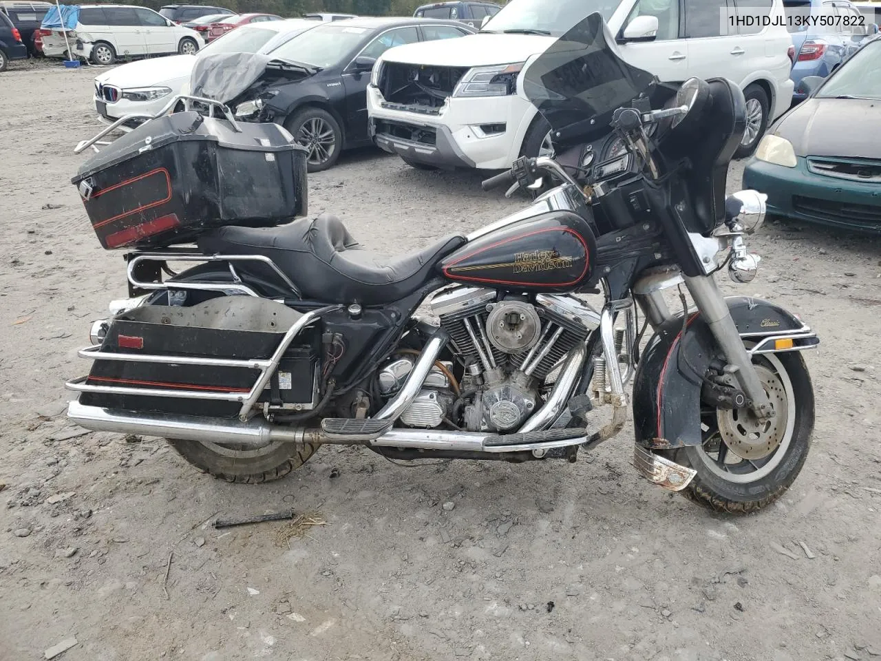 1989 Harley-Davidson Flht Classic VIN: 1HD1DJL13KY507822 Lot: 73510934