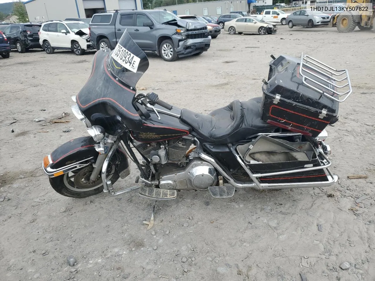 1989 Harley-Davidson Flht Classic VIN: 1HD1DJL13KY507822 Lot: 73510934
