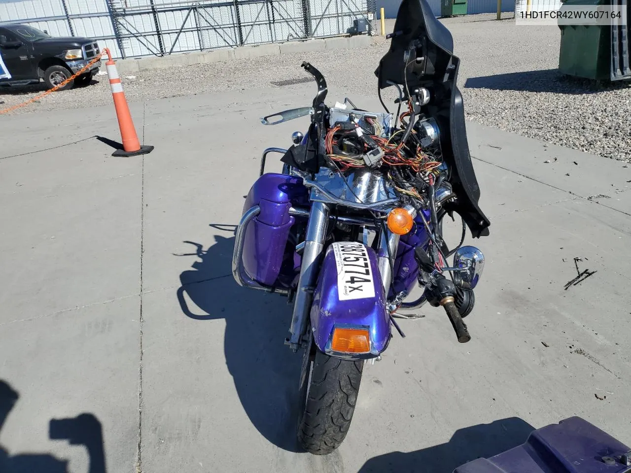 1998 Harley-Davidson Flhtcui Anniversary VIN: 1HD1FCR42WY607164 Lot: 73875774