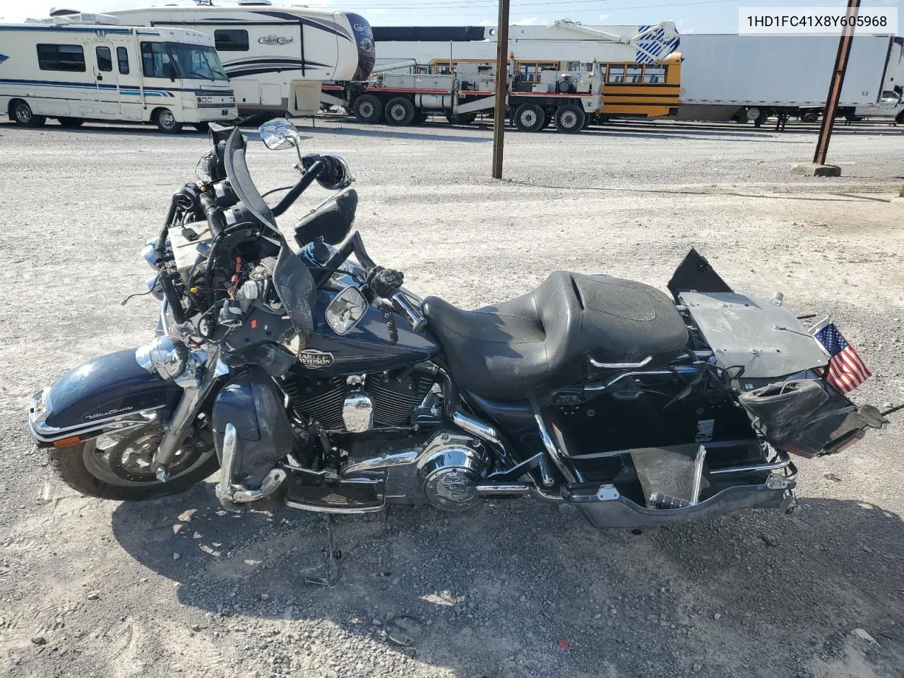 2008 Harley-Davidson Flhtcui VIN: 1HD1FC41X8Y605968 Lot: 74502594