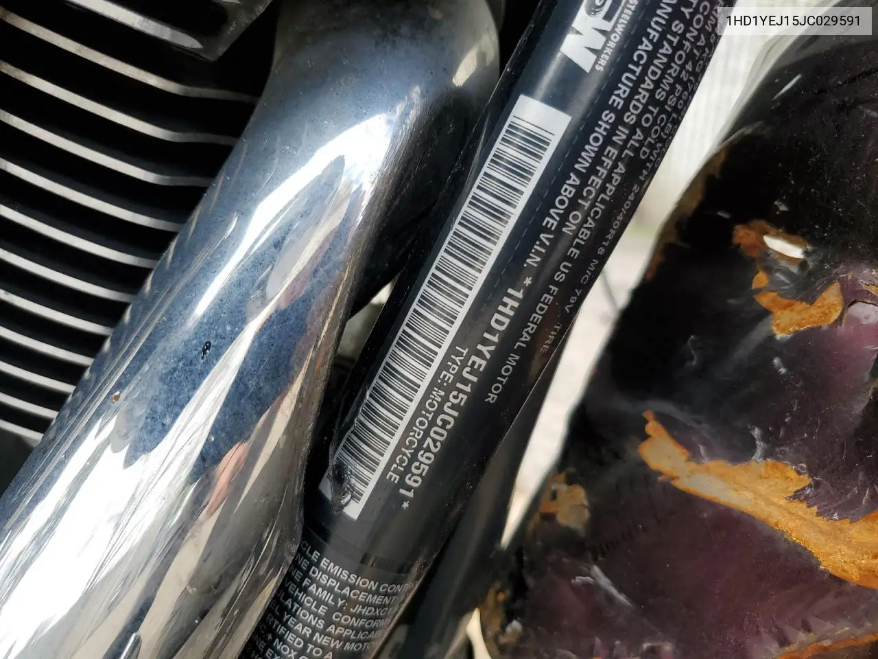 2018 Harley-Davidson Fxbr Breakout VIN: 1HD1YEJ15JC029591 Lot: 54729135
