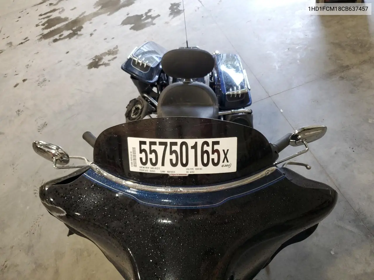 2012 Harley-Davidson Flhtcu Ultra Classic Electra Glide VIN: 1HD1FCM18CB637457 Lot: 55750165
