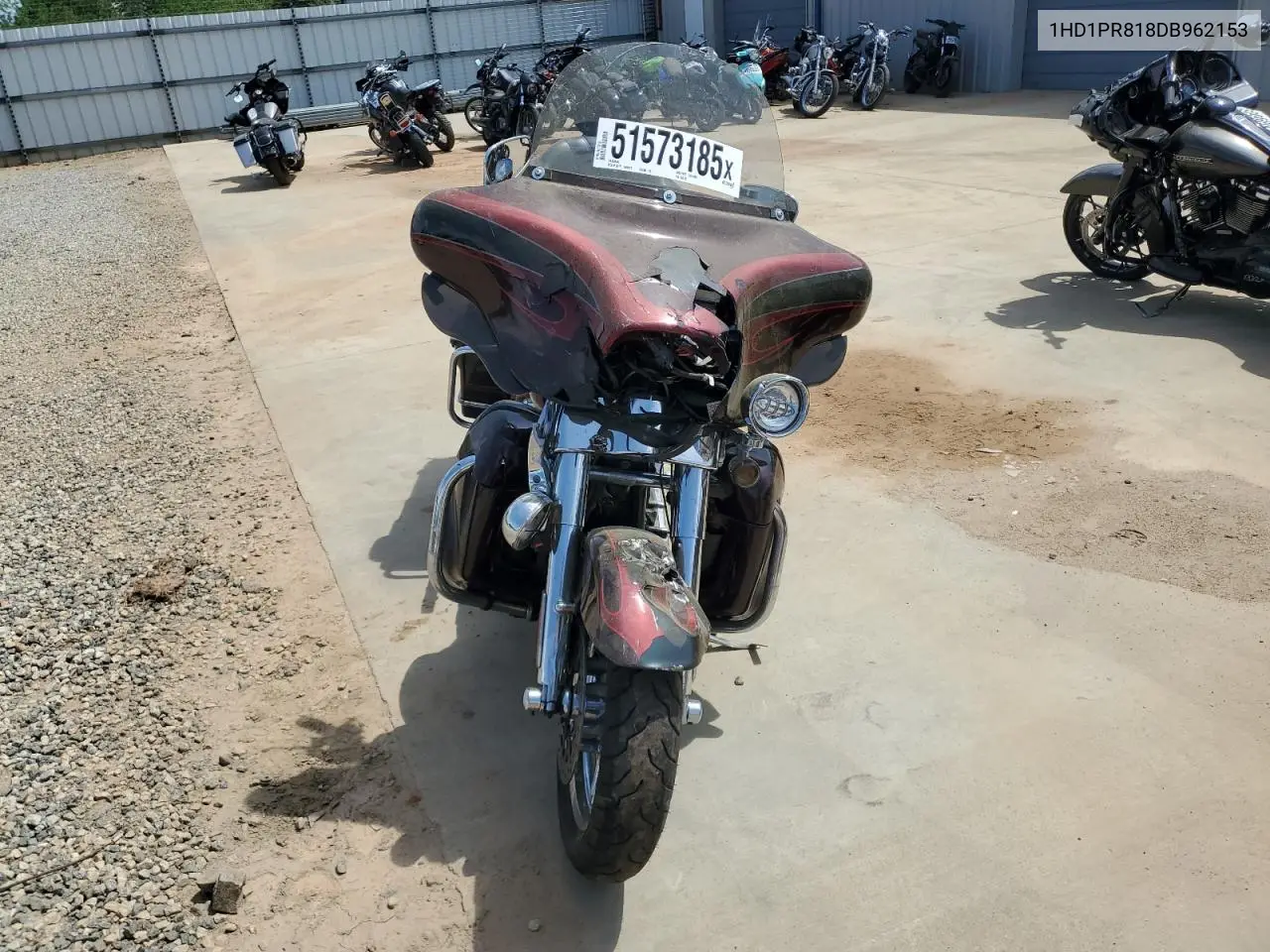 2013 Harley-Davidson Flhtcuse Cvo Ultra Classic Electra Glide VIN: 1HD1PR818DB962153 Lot: 51573185