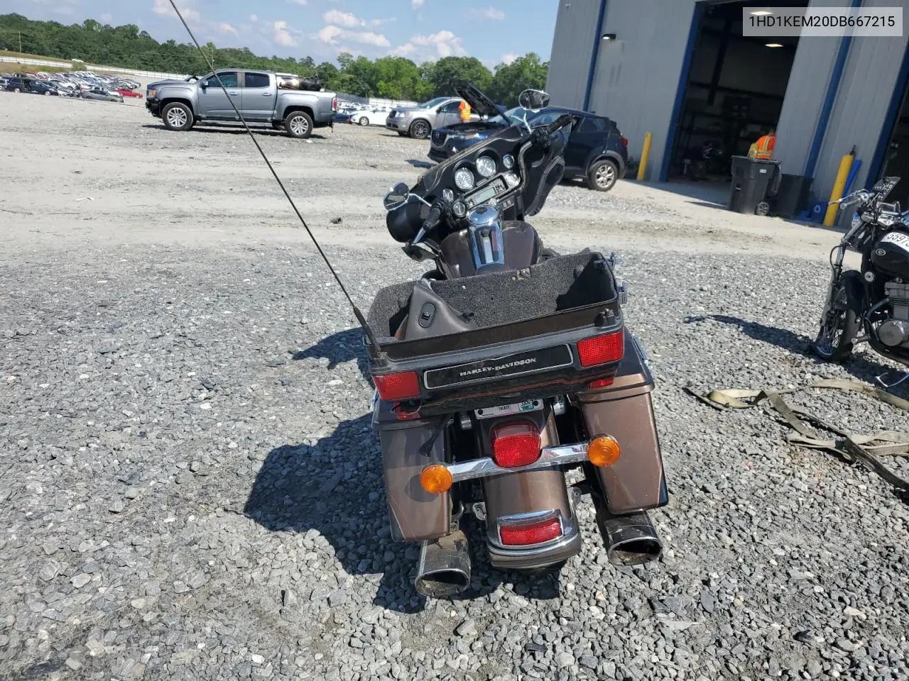 2013 Harley-Davidson Flhtk Electra Glide Ultra Limited VIN: 1HD1KEM20DB667215 Lot: 55935025
