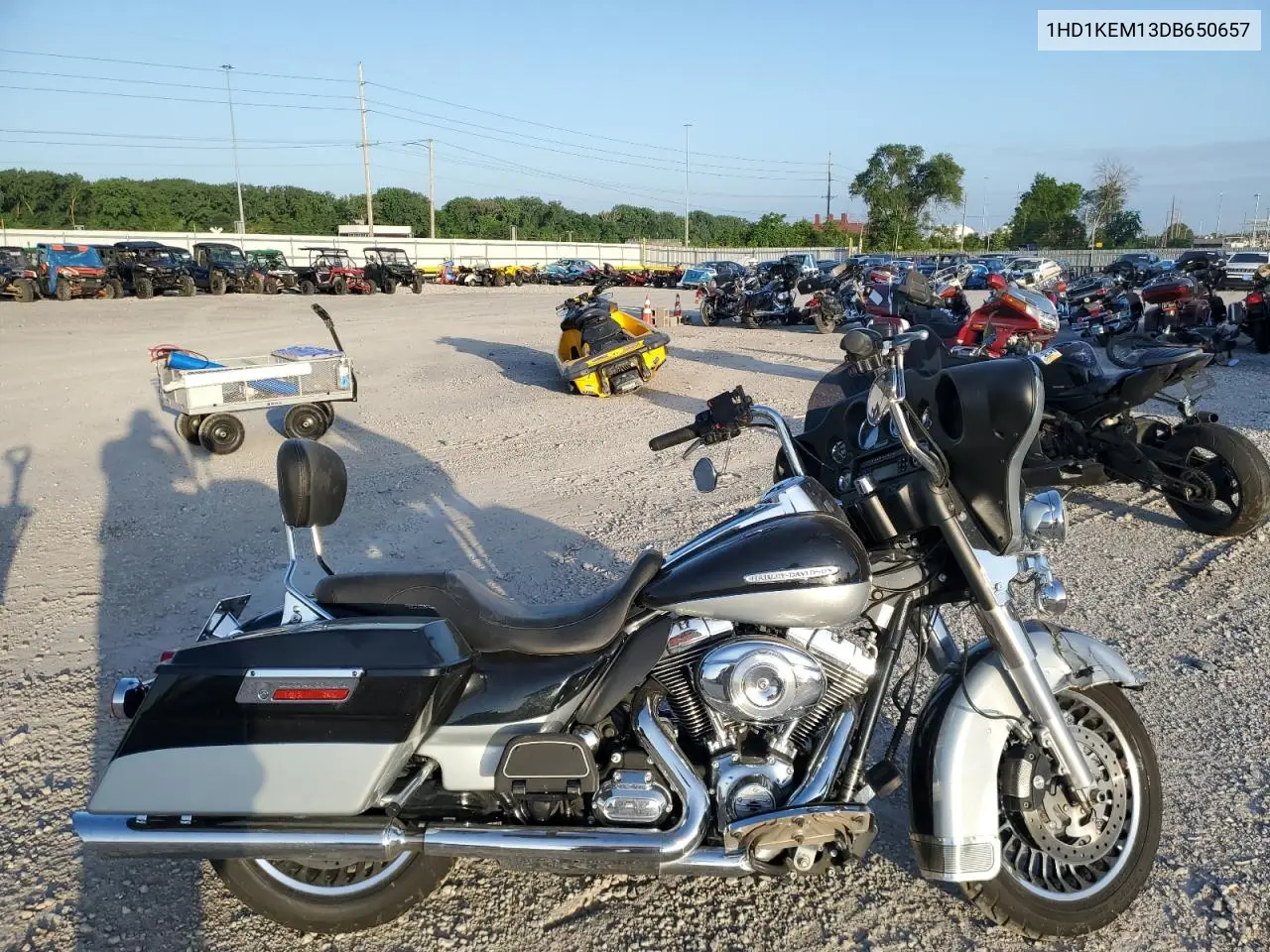 2013 Harley-Davidson Flhtk Electra Glide Ultra Limited VIN: 1HD1KEM13DB650657 Lot: 61866825