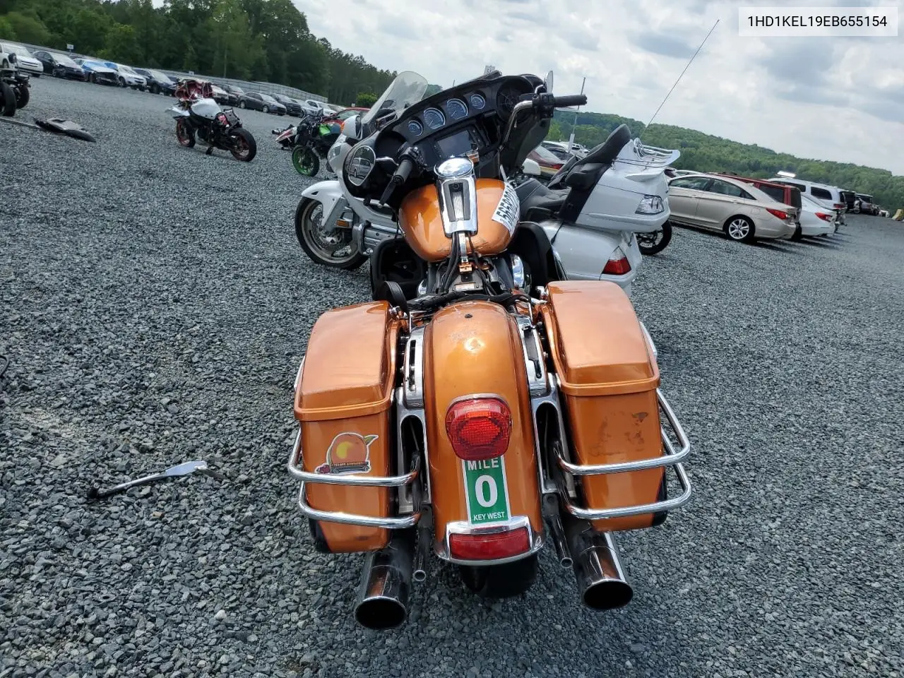 2014 Harley-Davidson Flhtk Electra Glide Ultra Limited VIN: 1HD1KEL19EB655154 Lot: 56582215