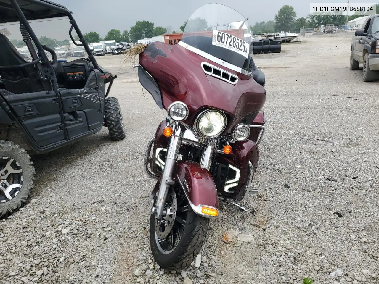 2015 Harley-Davidson Flhtcu Ultra Classic Electra Glide VIN: 1HD1FCM19FB688194 Lot: 60728525