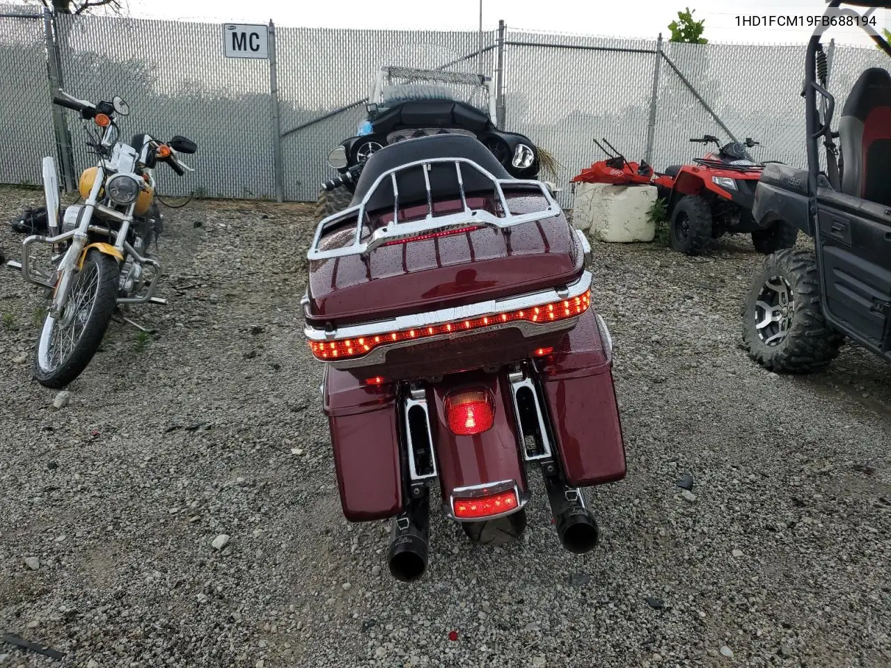 2015 Harley-Davidson Flhtcu Ultra Classic Electra Glide VIN: 1HD1FCM19FB688194 Lot: 60728525