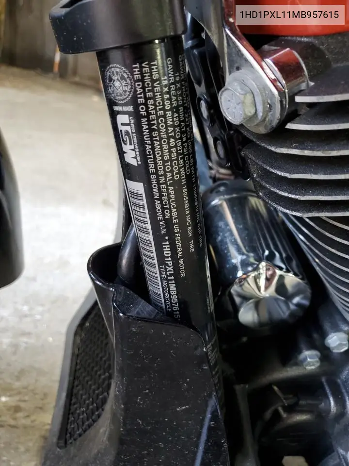 2021 Harley-Davidson Flhxse VIN: 1HD1PXL11MB957615 Lot: 60594225