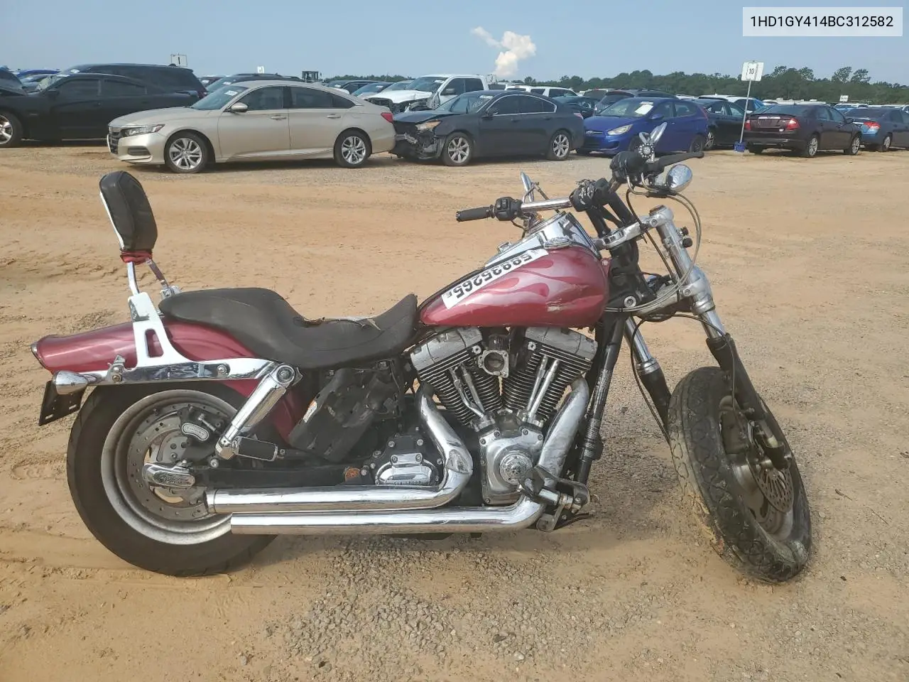 2011 Harley-Davidson Fxdf VIN: 1HD1GY414BC312582 Lot: 58835265