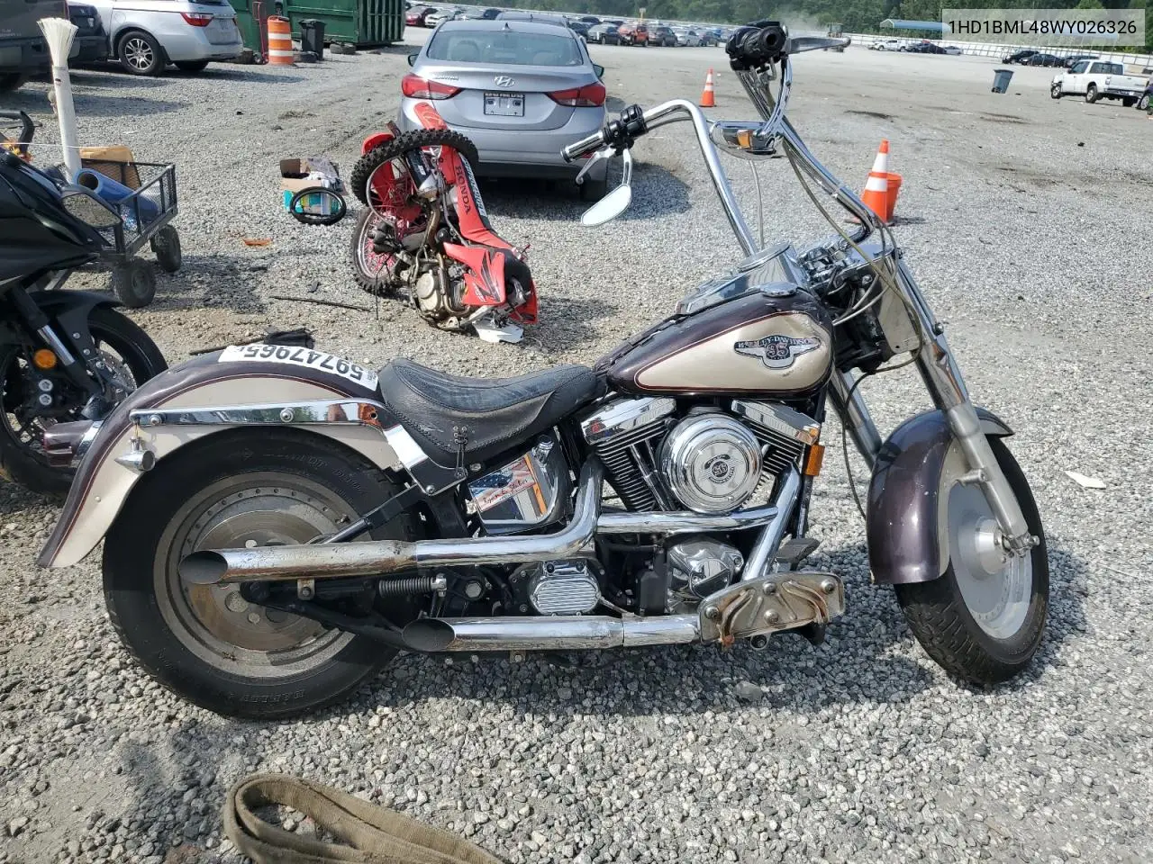 1998 Harley-Davidson Flstf Anniversary VIN: 1HD1BML48WY026326 Lot: 59747965