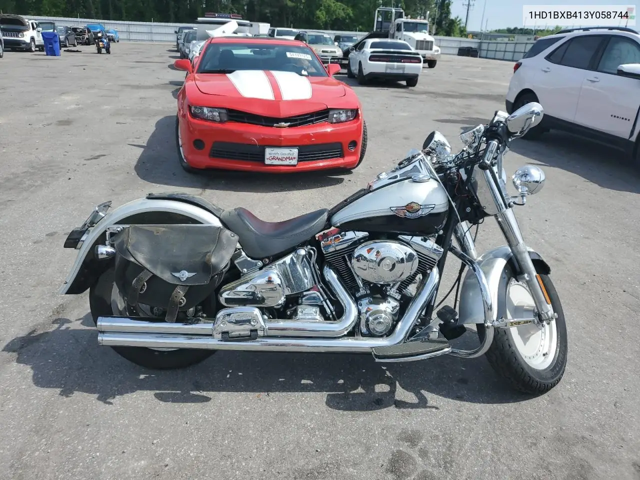 2003 Harley-Davidson Flstfi Anniversary VIN: 1HD1BXB413Y058744 Lot: 54119045