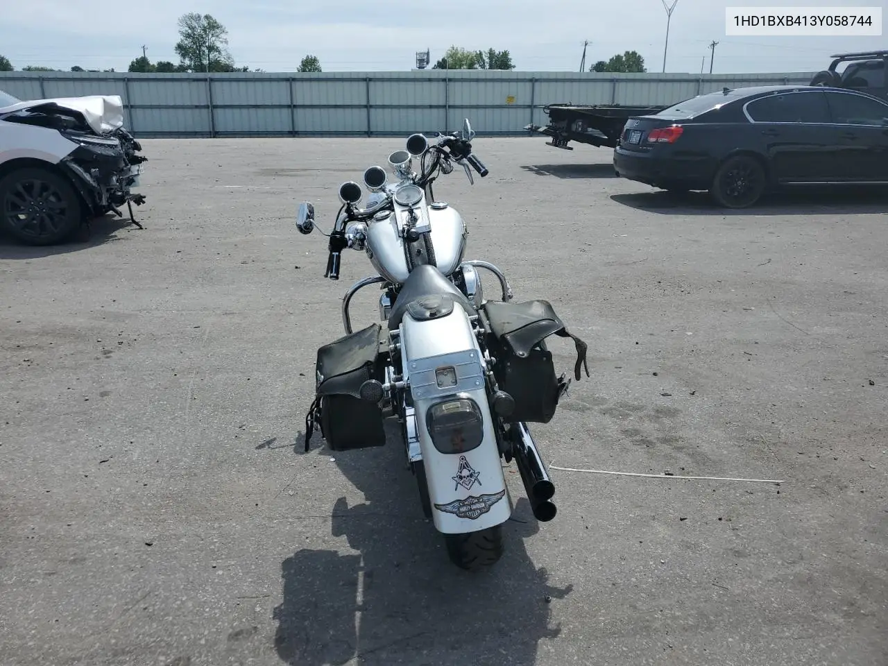 2003 Harley-Davidson Flstfi Anniversary VIN: 1HD1BXB413Y058744 Lot: 54119045