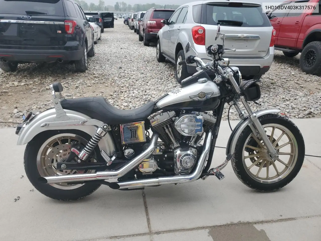 2003 Harley-Davidson Fxdl Anniversary VIN: 1HD1GDV403K317576 Lot: 56860355