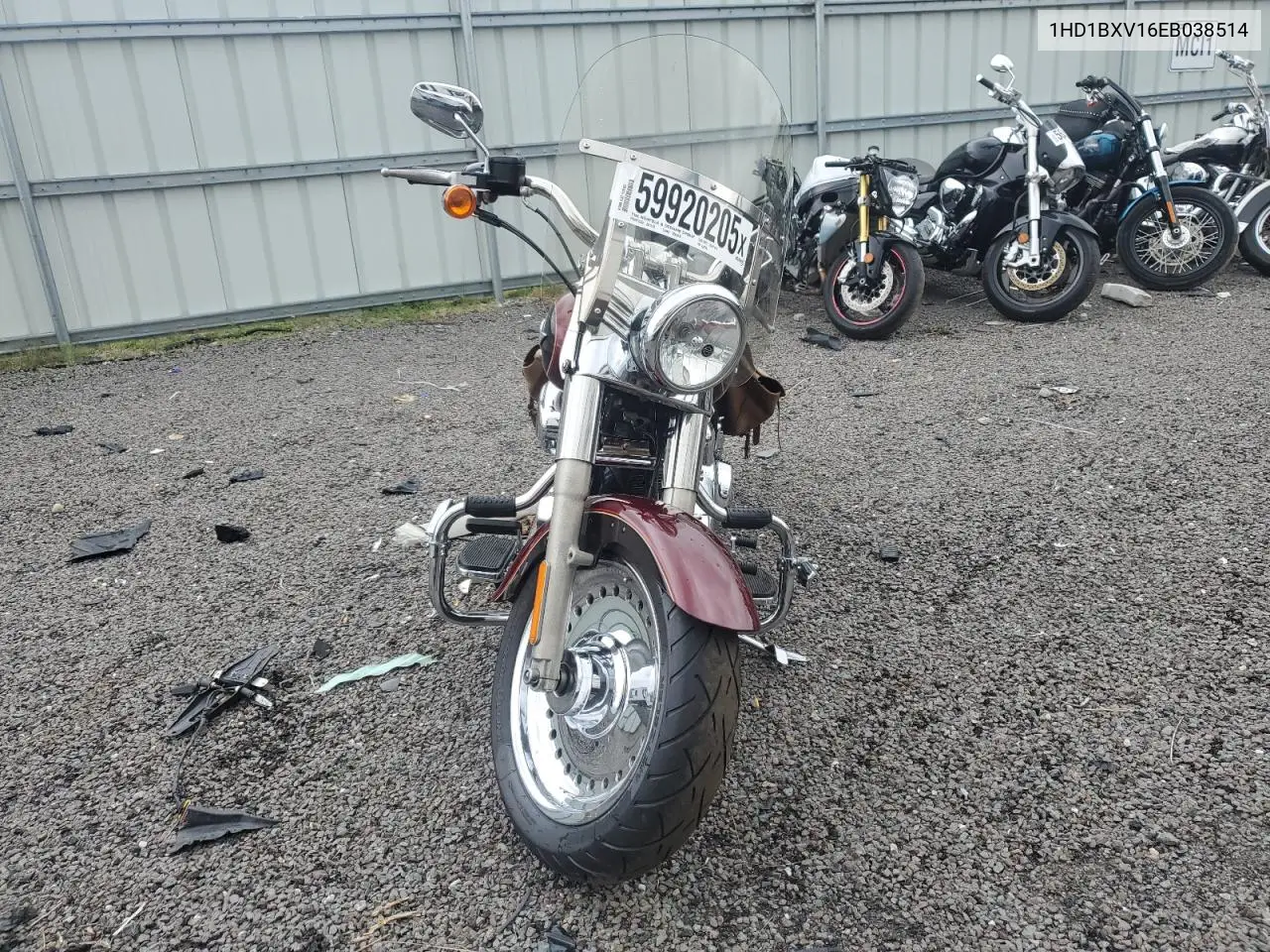 2014 Harley-Davidson Flstf Fatboy VIN: 1HD1BXV16EB038514 Lot: 59920205
