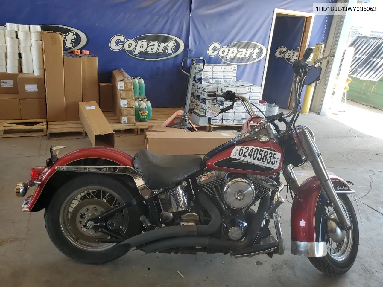 1998 Harley-Davidson Flstc VIN: 1HD1BJL43WY035062 Lot: 62405835