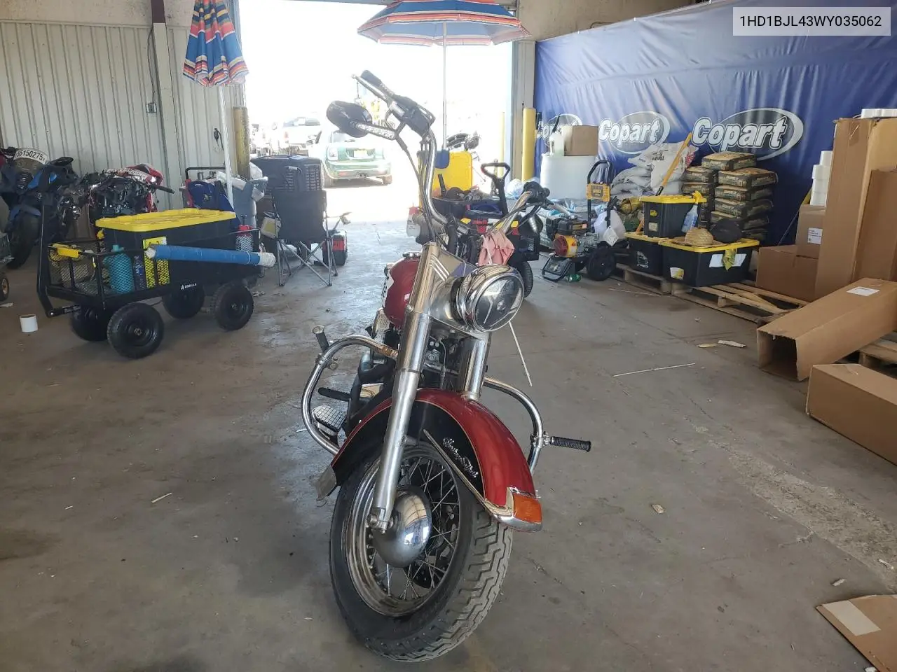 1998 Harley-Davidson Flstc VIN: 1HD1BJL43WY035062 Lot: 62405835