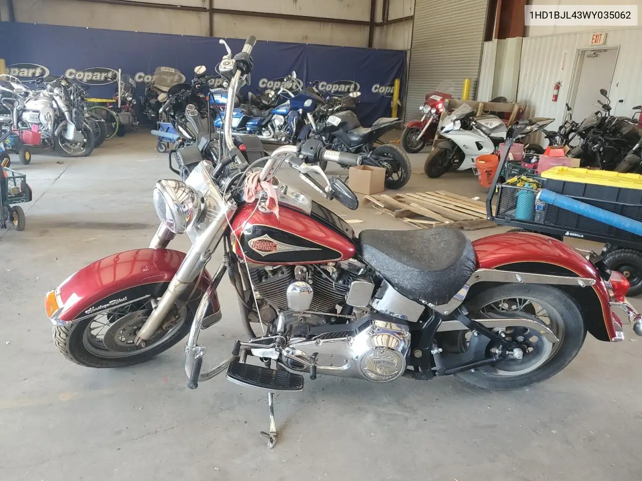 1998 Harley-Davidson Flstc VIN: 1HD1BJL43WY035062 Lot: 62405835