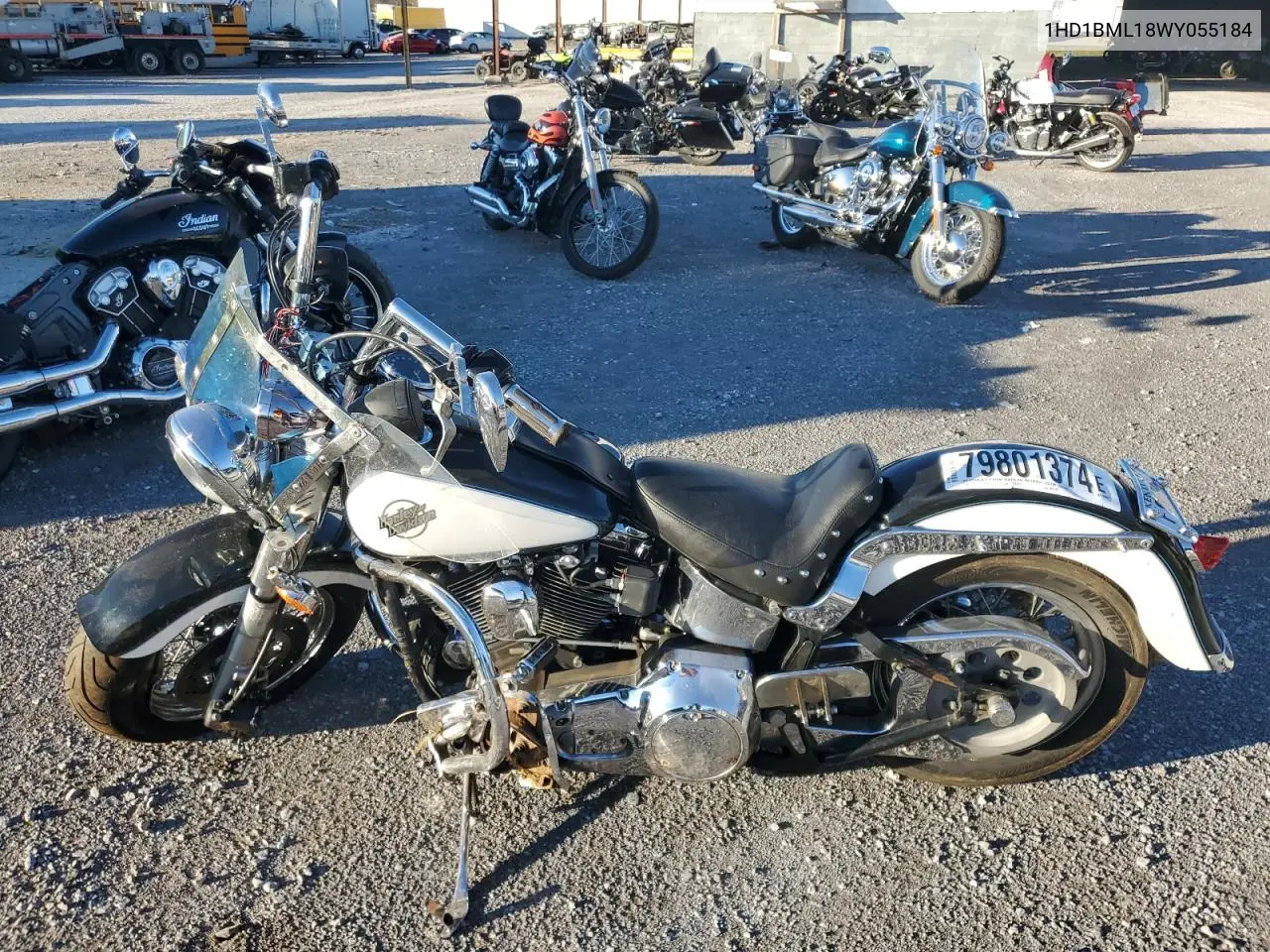1998 Harley-Davidson Flstf VIN: 1HD1BML18WY055184 Lot: 79801374