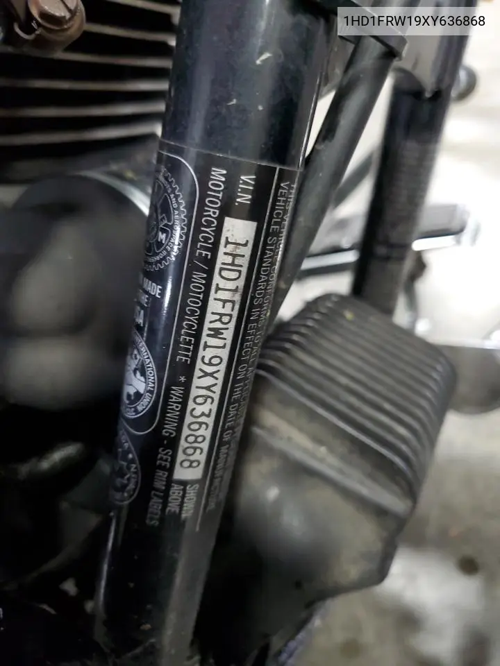 1999 Harley-Davidson Flhrci VIN: 1HD1FRW19XY636868 Lot: 57820555