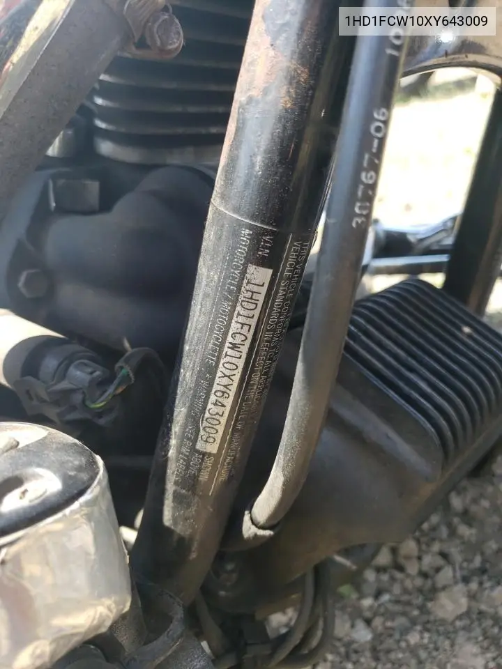 1999 Harley-Davidson Flhtcui VIN: 1HD1FCW10XY643009 Lot: 62055385