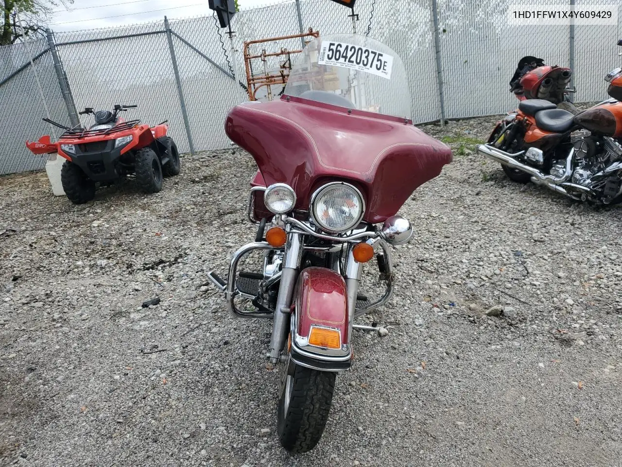 2004 Harley-Davidson Flhtci VIN: 1HD1FFW1X4Y609429 Lot: 56420375