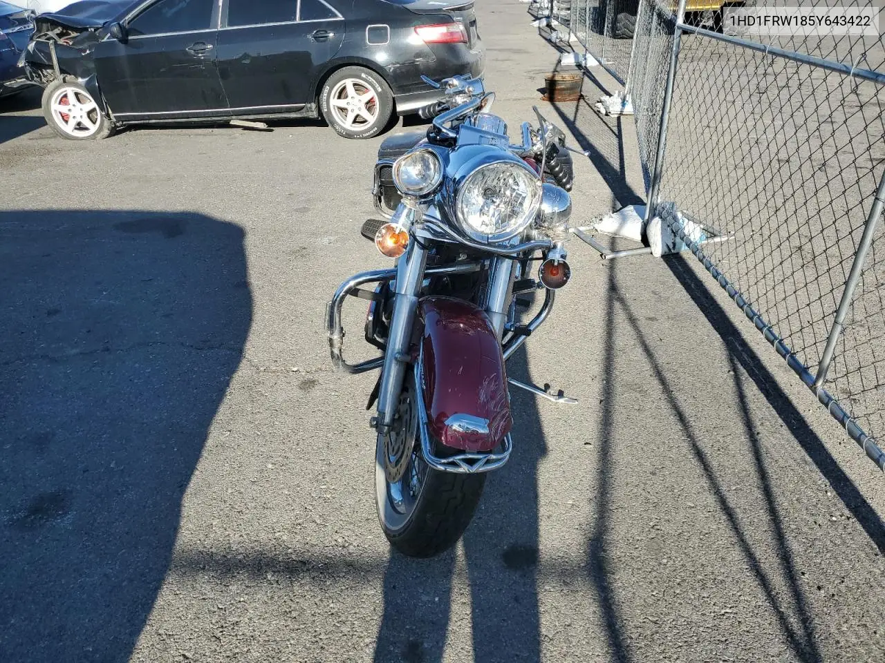 2005 Harley-Davidson Flhrci VIN: 1HD1FRW185Y643422 Lot: 56909525