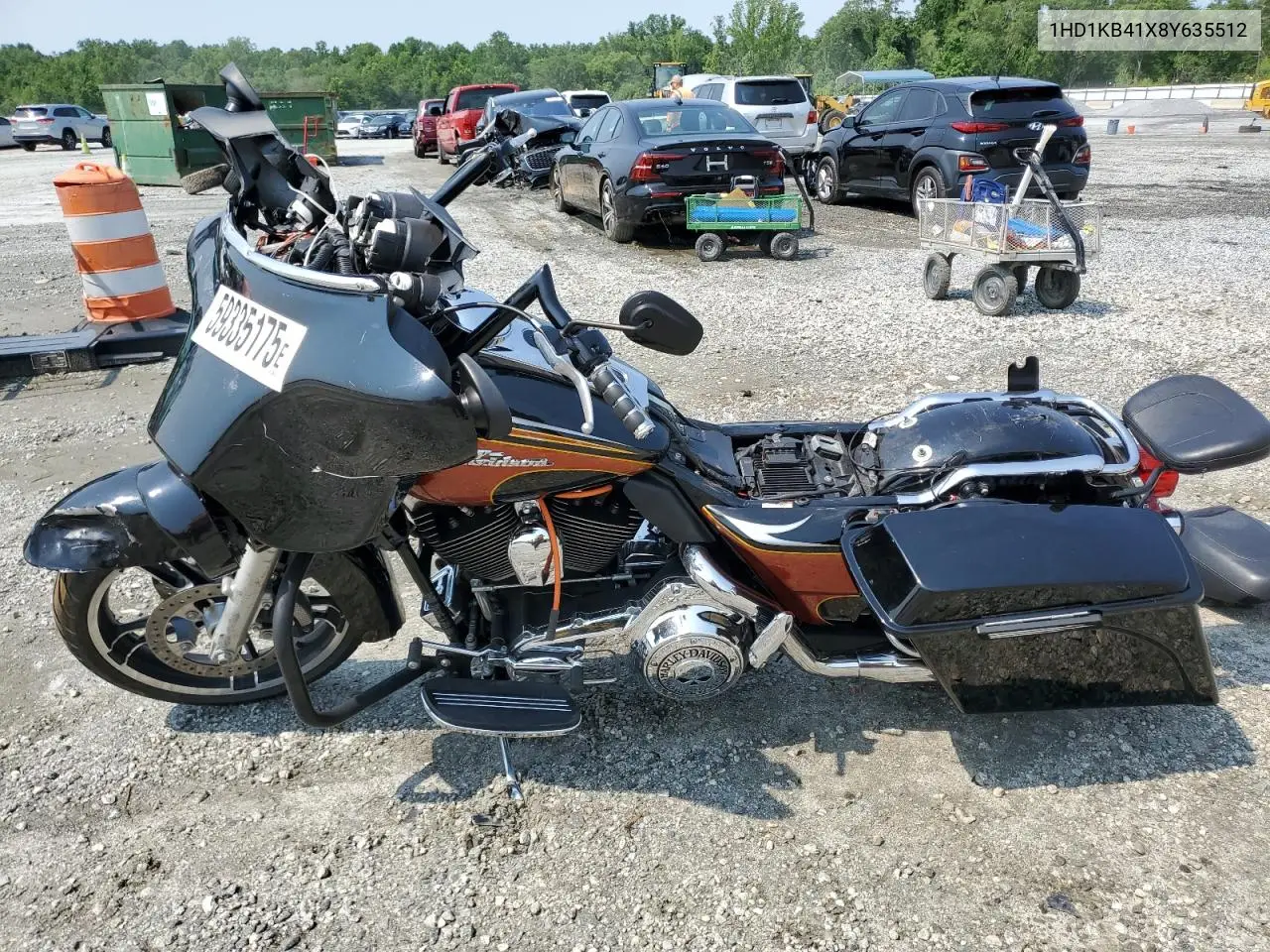 2008 Harley-Davidson Flhx VIN: 1HD1KB41X8Y635512 Lot: 59335175