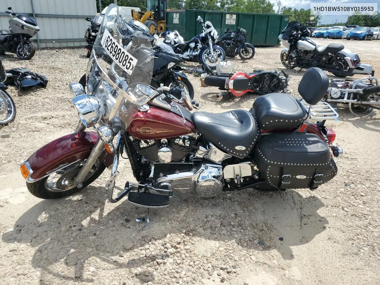 2008 Harley-Davidson Flstc VIN: 1HD1BW5108Y015953 Lot: 62698085