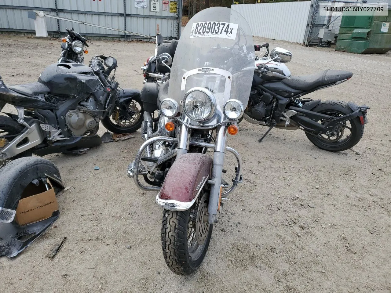 2008 Harley-Davidson Flstn VIN: 1HD1JD5168Y027709 Lot: 82690374