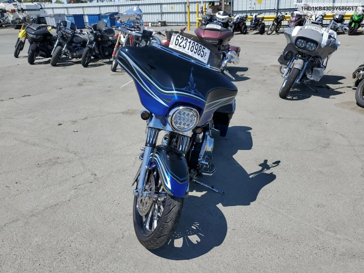 2009 Harley-Davidson Flhx VIN: 1HD1KB4309Y686617 Lot: 62318985