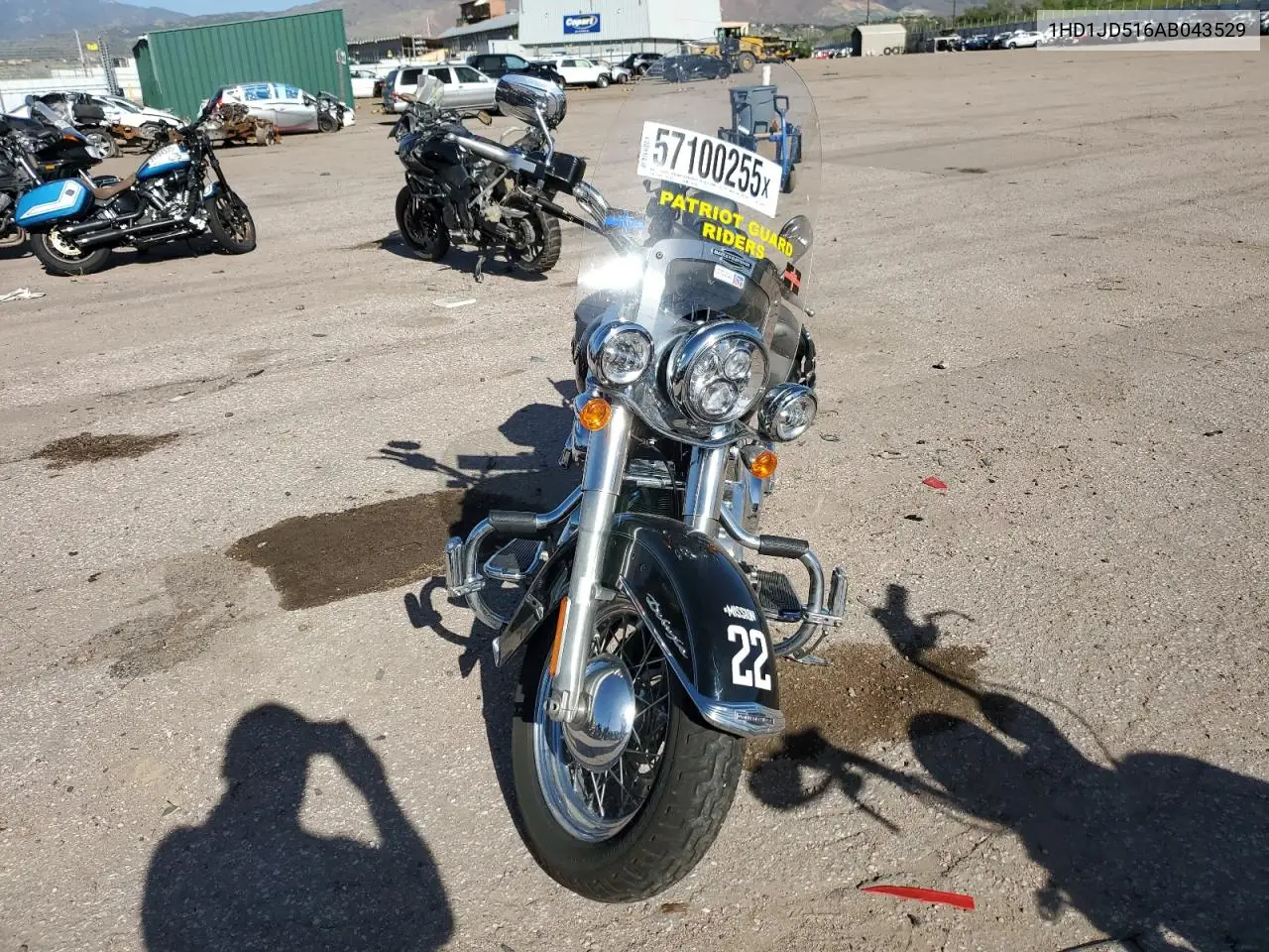 2010 Harley-Davidson Flstn VIN: 1HD1JD516AB043529 Lot: 57100255
