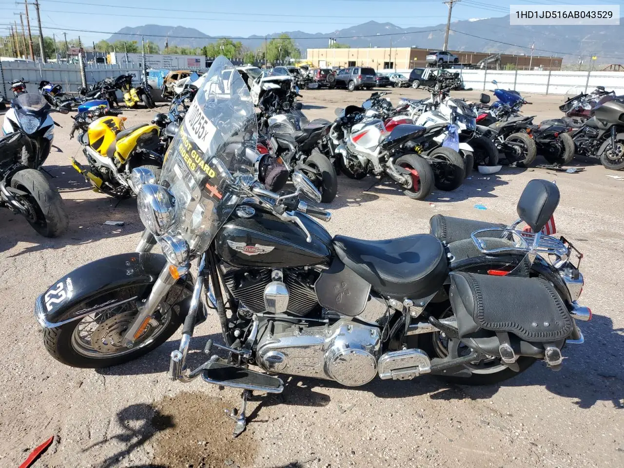 2010 Harley-Davidson Flstn VIN: 1HD1JD516AB043529 Lot: 57100255