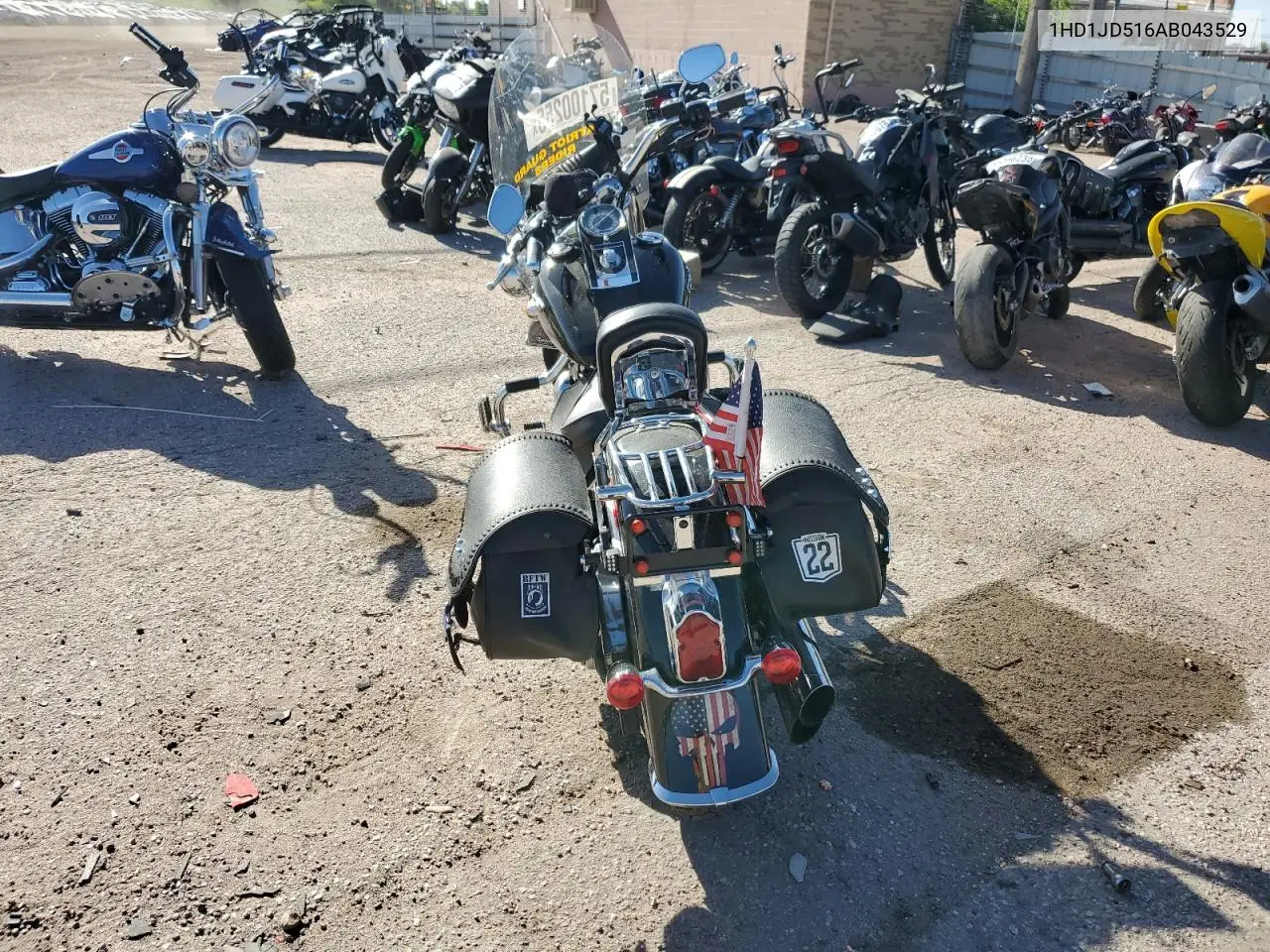 2010 Harley-Davidson Flstn VIN: 1HD1JD516AB043529 Lot: 57100255