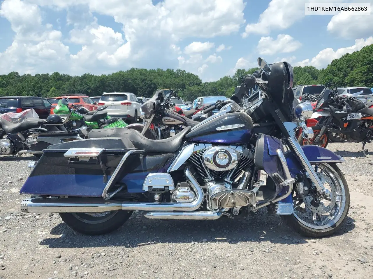 2010 Harley-Davidson Flhtk VIN: 1HD1KEM16AB662863 Lot: 62316405
