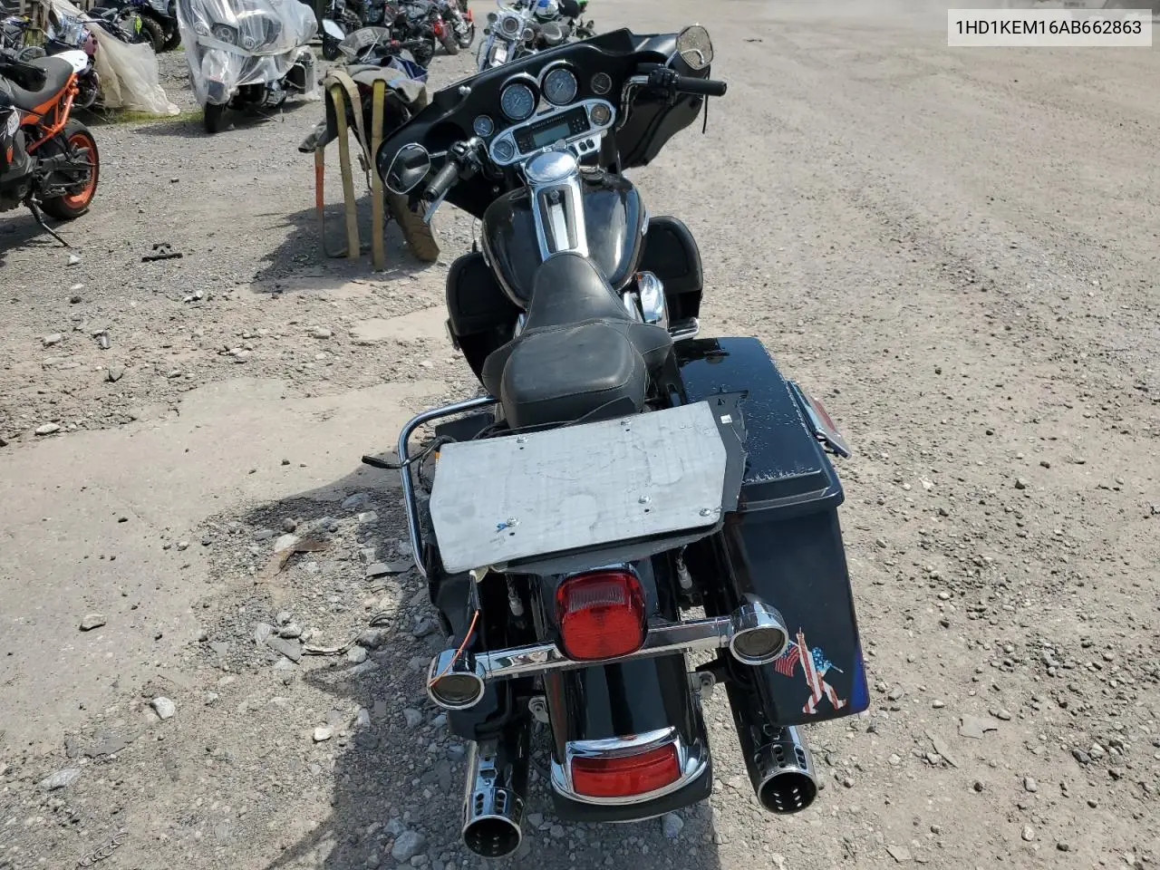 2010 Harley-Davidson Flhtk VIN: 1HD1KEM16AB662863 Lot: 62316405