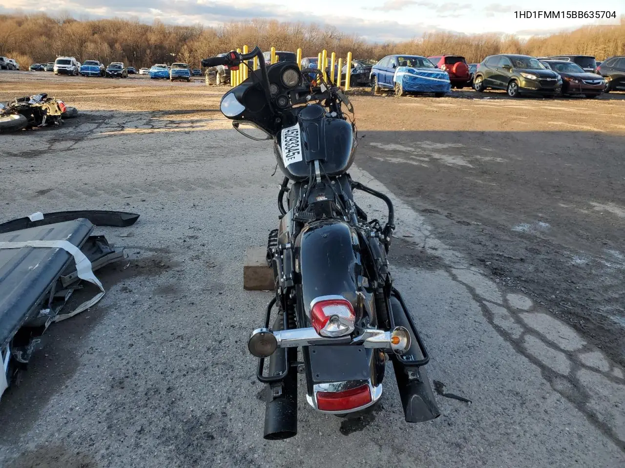 2011 Harley-Davidson Flhtp VIN: 1HD1FMM15BB635704 Lot: 45293345