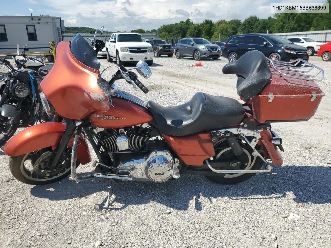 2011 Harley-Davidson Flhx VIN: 1HD1KBM16BB638899 Lot: 62077875