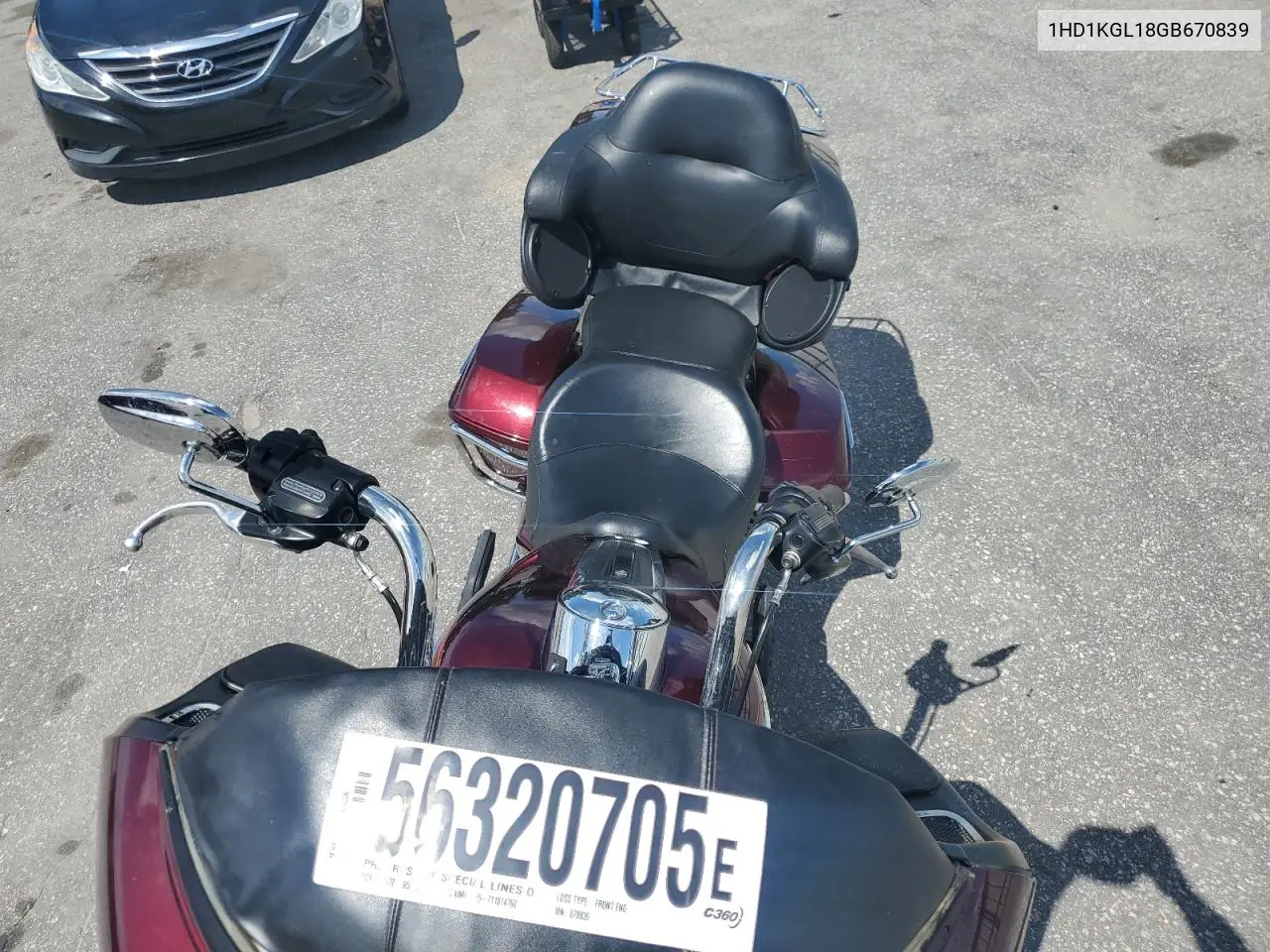 2016 Harley-Davidson Fltru VIN: 1HD1KGL18GB670839 Lot: 56320705